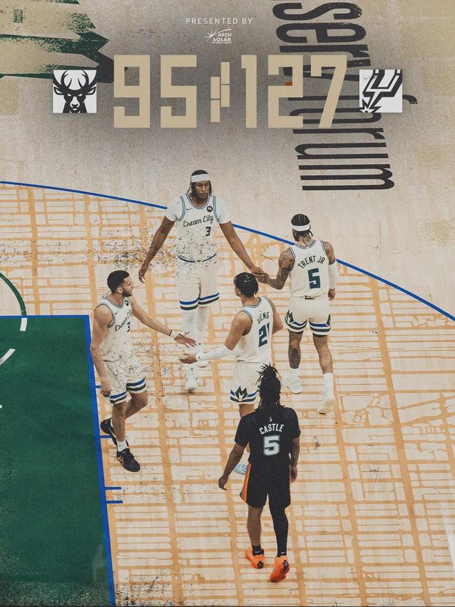 雄鹿三连败无缘附加赛 里弗斯执教生涯终结 字母